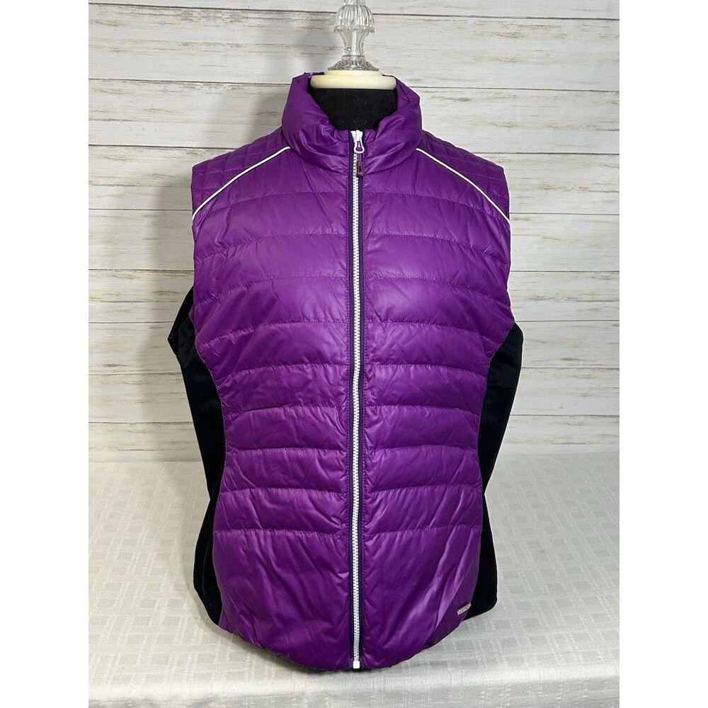 Sunice Super Lite FX Vest XL Womens Purple DOWN Puffer Quilted Full Zip Outdoor